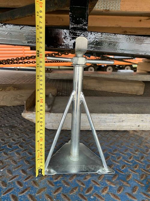 Static Caravan Medium Axle Stand Mobile Home Siting Chassis 12" - 16.5" — image 4