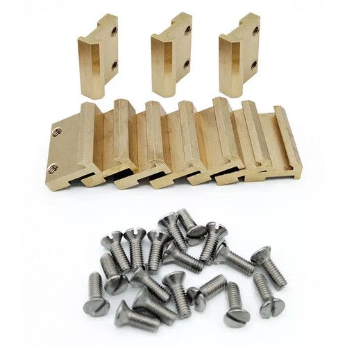 Brass Track Joiners 19 mm For LGB G Gauge Railways 10-250 Set