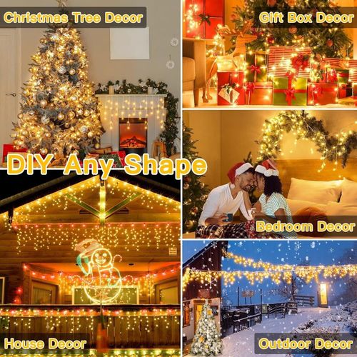 600 Icicle Lights 15M Christmas In/Outdoor Lights Bright LED Snowing Effect XMAS — image 9