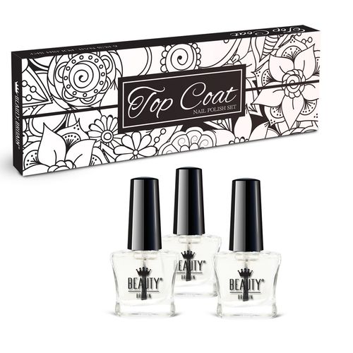 6 x BASE COAT TOP COAT NAIL VARNISH POLISH SET CLEAR NAIL VARNISH FROM UK — image 1