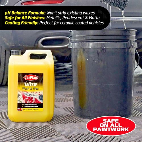 CarPlan POL102 Car Wash Shampoo and Wax Protective Layer 5L Ph Neutral 5 Litre — image 4
