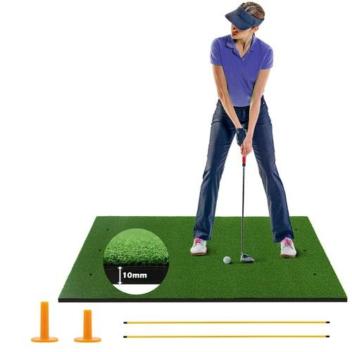 Golf Hitting Mat Artificial Turf Mat Indoor Outdoor Golf Practice Grass Mat