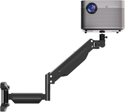 Suptek Projector Wall Mount, Foldable Gas Spring Arm, Adjustable Projector Wall