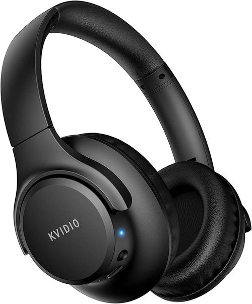 KVIDIO Bluetooth Over-Ear Headphones Wireless 65H Playtime Mic HiFi Stereo Black — image 1