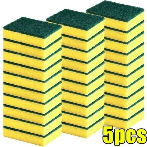 50 Pack Kitchen Cleaning Sponges Scourers Washing Up Non-Scratch for Dish Pad.UK