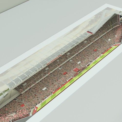 Sunderland Stadium of Light Panoramic Print Illustration Print Poster Panorama