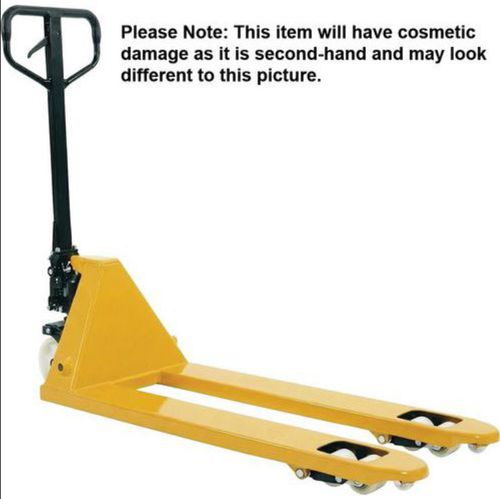 Used 2 Ton Pallet Truck - 1150mm Forks - Nylon Wheels - Manual Pump Truck — image 1
