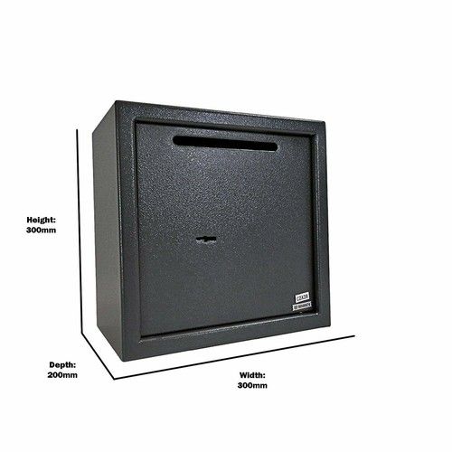 Cash Safe Security Safe Key Lock High Safety Digital Steel Home Office Money Box