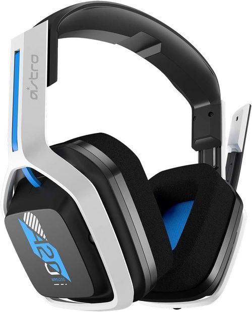 ASTRO Gaming A20 Wireless Headset Gen 2 for PS5, PS4, PC, Mac - White/Blue — image 1