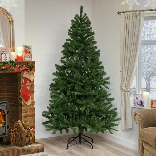 ARTIFICIAL CHRISTMAS TREE 5–10FT GREEN XMAS TREE BUSHY FOR INDOOR USE WITH STAND — image 3