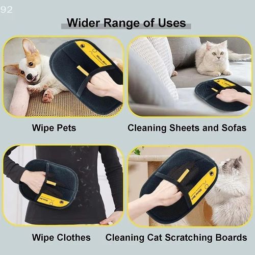 Pet Hair Removal Glove Cat Dog Electrostatic Brush Fur Reomver Grooming Glove UK — image 2