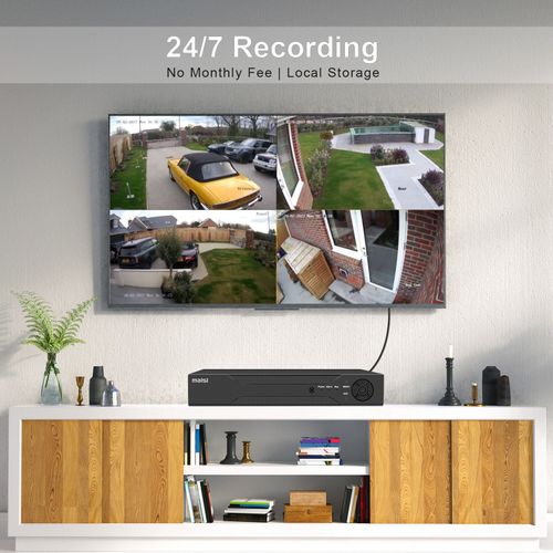 4 Channel DVR CCTV Camera System Kit 5MP HD Home Outdoor Security Night Vision — image 3