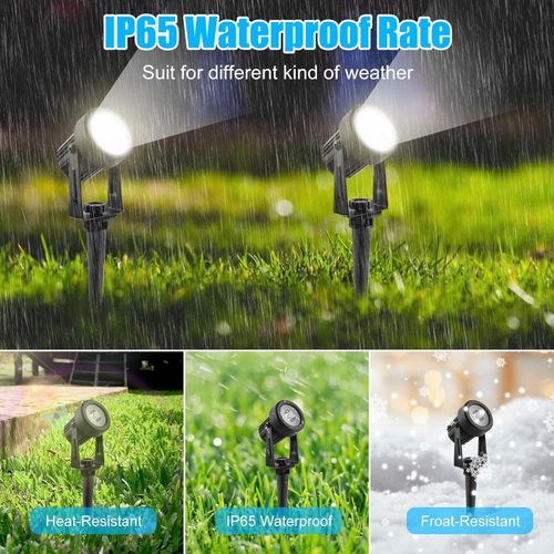 T-SUN Solar Powered Spot Lights LED Outdoor Wall Light Garden Landscape Lamps UK — image 6