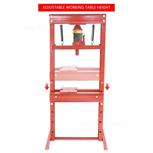 20 Ton Workshop Press Machine Hydraulic Bench & 52x Bearing Bush Driver Seal Kit — image 4