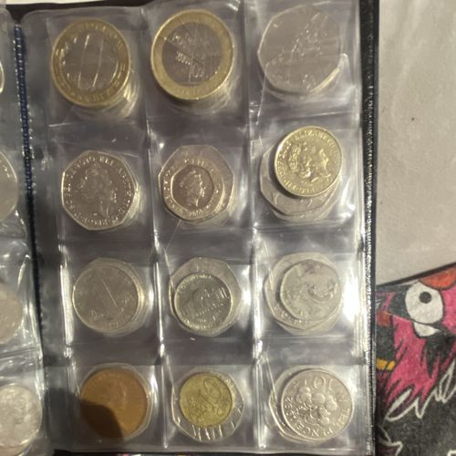 Mixed UK Coin Collection Bulk Lot in Album/Sleeves, Various Denominations — image 6