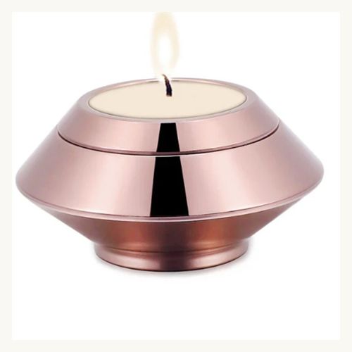 Small Commemorative Urn Stainless Steel Rose Gold Memorandum Ashes — image 4