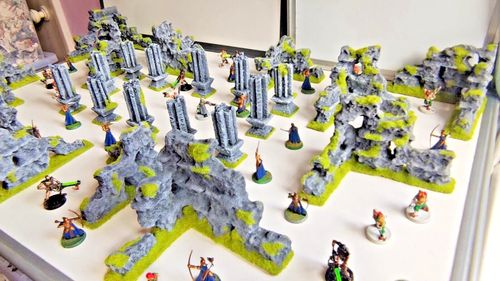Ancient Ruined City Terrain Set 28mm Wargaming Scenery Sci-Fi D&D RPG Tabletop — image 9