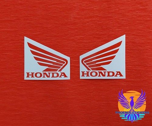 HONDA  Wings Logo - Left / Right Vinyl Decal Sticker (Various SIZES and COLOURS)