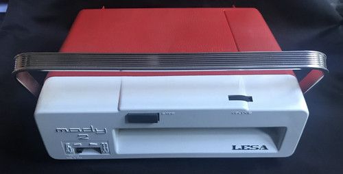LESA Mody 2 Mangiadischi Portable Record Player Red Italian Design 1960s