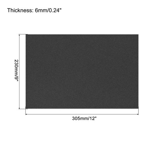 EVA Foam Sheets Black 12 Inch x 9 Inch 6mm Thickness for Crafts DIY 10 Pcs — image 2