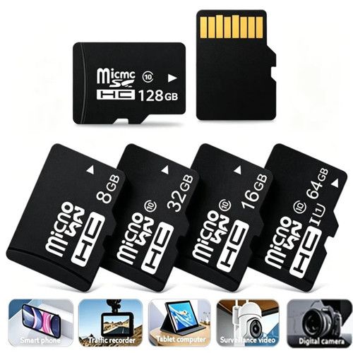 Micro SD TF Memory Card 4/8/16/32/64/128GB  High Speed for Phone Tablet Camera