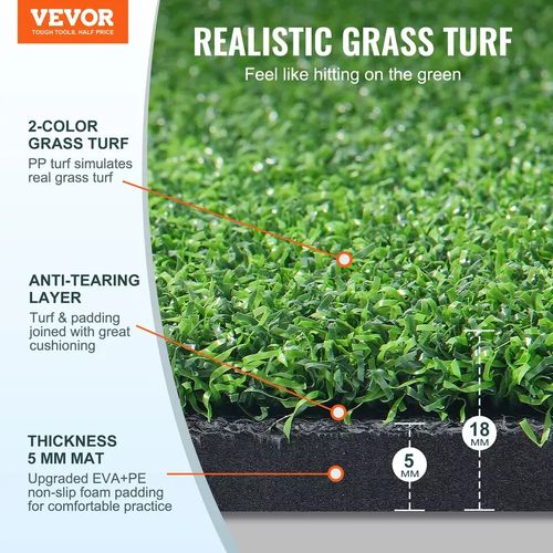 2 Turf Golf Practice Mat (use a realgolf tee) ARTIFICIAL TURF — image 5