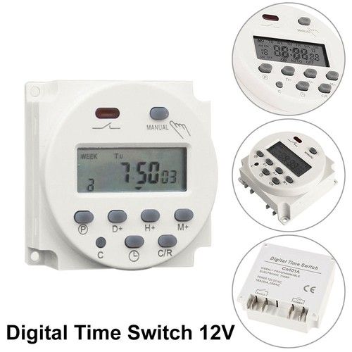 AC220V 240V Digital Programmable Timer Switch LCD Weekly Electronic Time Switch