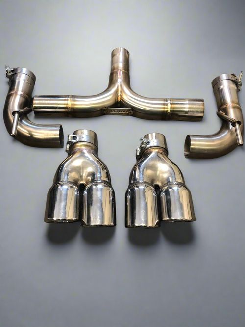 PIPE DYNAMICS SEAT LEON 2.0TDI 5F 12-19 BACK BOX DELETE QUAD EXIT EXHAUST — image 2