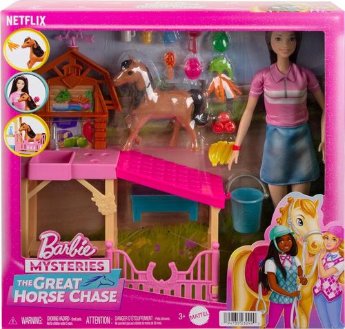 Comprehensive Barbie Toy Stable Set with Pony, Doll & Accessories – 15+ Pieces — image 8