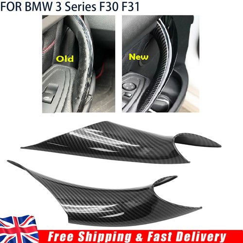 X2 Inner Door Handle Trim Panel Pull Carbon Cover BMW 3 4 Series F30 F31 F32 F36