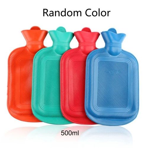 1 X LARGE 500ml NATURAL RUBBER RIBBED HOT WATER BOTTLE BED WARM WINTER WARM COLD — image 7