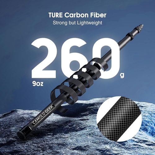 Carbon Fiber Invisible Selfie Stick Extended Pole For Insta360 X5X4 GoPro Camera — image 6