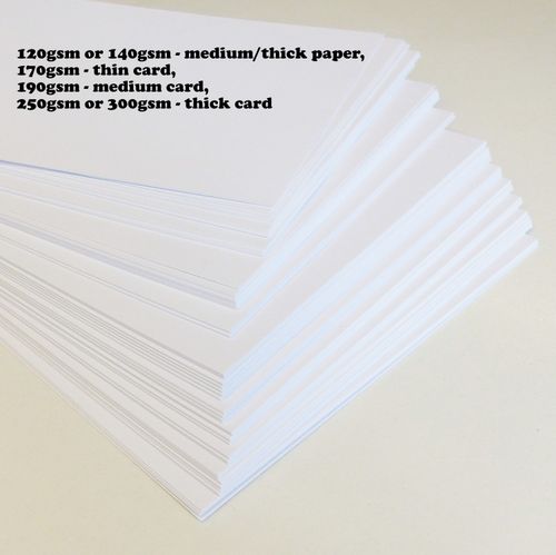 A6 A5 A4 A3 A2 White Card Stock Thick Printer Paper Sheets 120 250gsm 300gsm Art — image 15