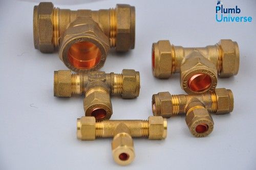 Brass Compression fittings 6mm,8,10,12,15mm,22mm Straight, Elbow, Tee, Stop End