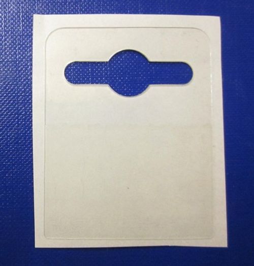 100 Self Adhesive Large 42mm x 52mm Hang Tab, Euro, Slot ,Hook, Hanging Tads  