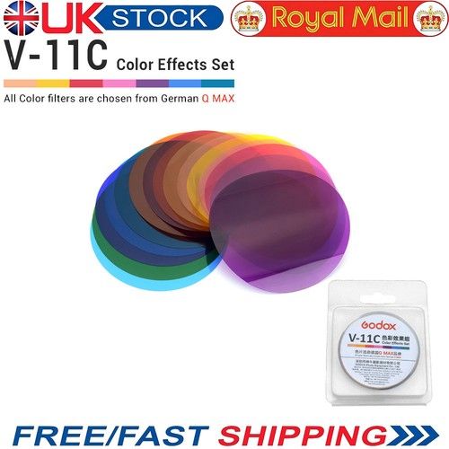 Godox V-11C 15 Color Filters Colour Effect Gel Set for V1 V1Pro Round Head Flash