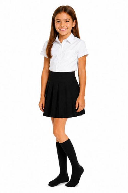 Girls Knee High Socks School Uniform Kids White Black Charcoal Navy 2 4 6 pair