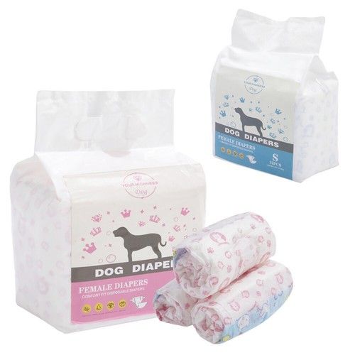 Disposable Dog Nappies Leak Proof Male Female Puppy Sanitary Incontinence Pants