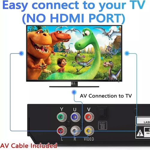 2025 DVD Player All Region Free DVD CD Disc Player AV Output USB Remote Control — image 6