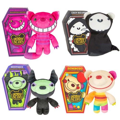 Deddy Bears Soft Toy Halloween Series 1 Complete Pack of 4 - 15cm