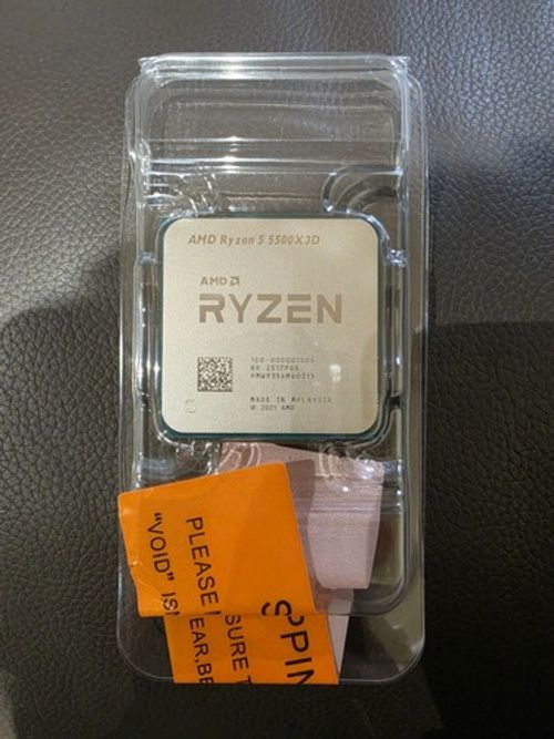 AMD Ryzen 5 5500X3D Processor (AM4, 6-Cores, 3.0 GHz, 96 MB L3 Cache) - Tray CPU