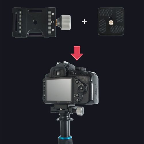 Adjustable Quick Release Clamp Camera Tripod Mount Base For Arca Swiss Plate — image 17