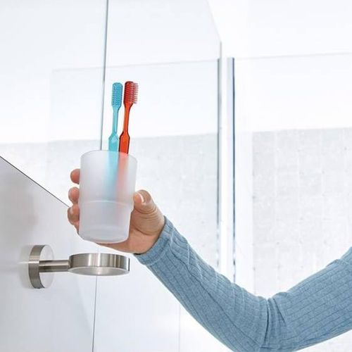Wall Mounted Tumbler Bathroom Accessory Stainless Steels Toothbrush Holder NEW — image 4