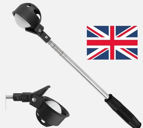 2m Telescopic Pocket Golf Ball Pick-Up Compact Retriever Automatic Lock Scoop — image 1