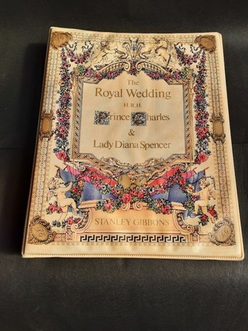 Stanley Gibbons Royal Wedding Album Stamp Collection - 16 pages with stamps /h/