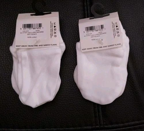 Boys Girls 4 Pairs Gloves 100% Cotton White Mitt Soft Toddler Mittens George  — image 2