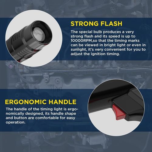 Ignition Timing Light 12V Gasoline Engine Timing Strobe Lamp for Car Motorcycle  — image 8