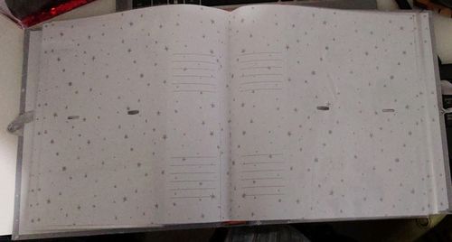 Primark My First Photo Album Baby Grey Star Print 4x6 Slip-In Book Bound — image 3