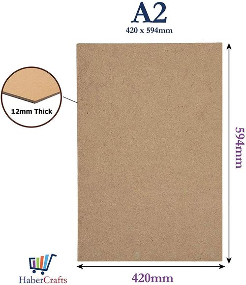A2 MDF Drawing Board Sketching Smooth Surface Artist 12mm Thick (420mm x 594mm) — image 1