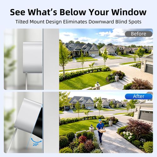 AKIYO 3MP 2K Indoor Window Camera Safeview WiFi Security 2 Packs, White — image 6